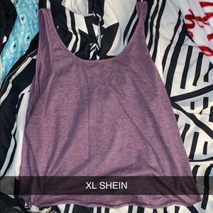 XL crop top purple